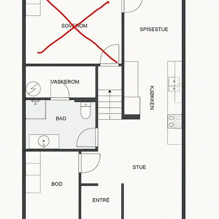 Two-Story Townhouse With Two Bedrooms, Each With Kingsize Beds And And Two Bathrooms * Haugesund